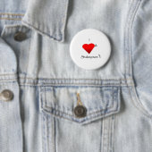 Badge Rond 5 Cm Amour de Shakespeare (En situation)