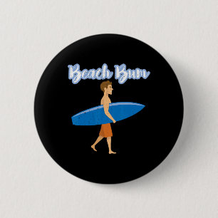 Badge Rond 5 Cm Amour de vacances d'été de plage Ocean Surfer Boy