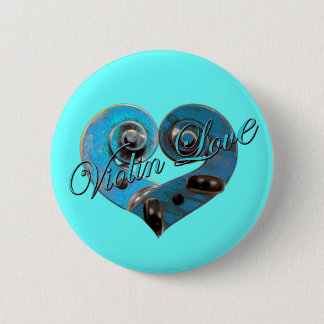Badge Rond 5 Cm amour de violon