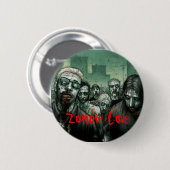 Badge Rond 5 Cm Amour de zombi (Devant & derrière)
