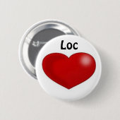 Badge Rond 5 Cm Amour d'emplacement (Devant & derrière)