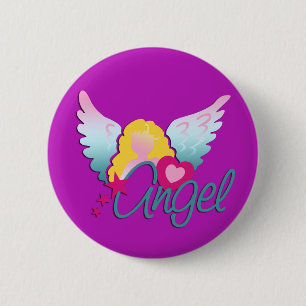 Badge Rond 5 Cm Amour des Anges