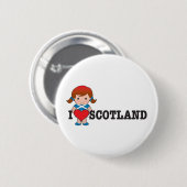 Badge Rond 5 Cm Amour Ecosse (Devant & derrière)