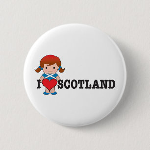 Badge Rond 5 Cm Amour Ecosse
