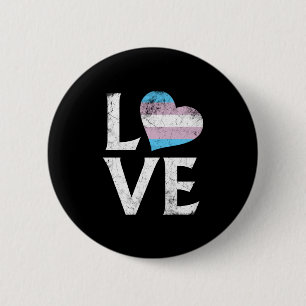 Badge Rond 5 Cm Amour empilé par fierté de transsexuel