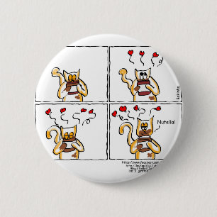 Badge Rond 5 Cm Amour est Nutella