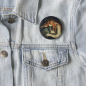 Badge Rond 5 Cm Amour et douleur (Le Vampire) (par Edvard Munch) (En situation)