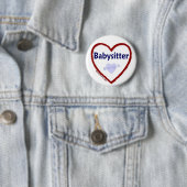 Badge Rond 5 Cm Amour étant une babysitter (En situation)