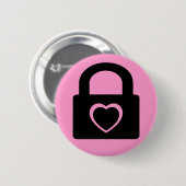 Badge Rond 5 Cm amour fermé. (Devant & derrière)