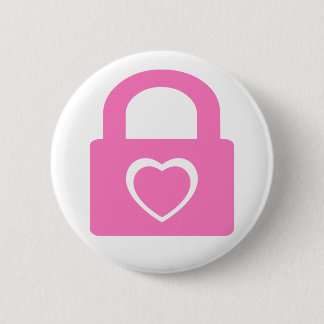 Badge Rond 5 Cm amour fermé.
