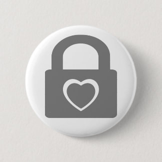 Badge Rond 5 Cm amour fermé.