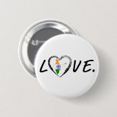 Badge Rond 5 Cm Amour Inde (Devant & derrière)