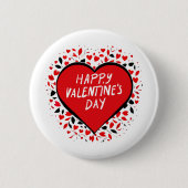 Badge Rond 5 Cm Amour infini à la Saint-Valentin (Devant)