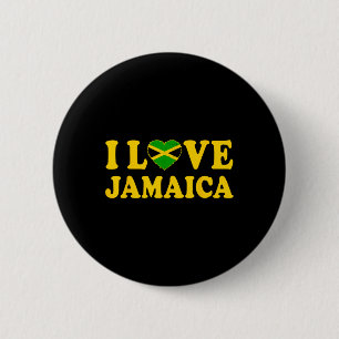 Badge Rond 5 Cm Amour Jamaïque Coeur Fier Jamaïque Jamaïque Indépe