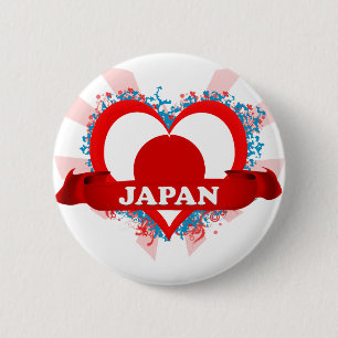 Badge Rond 5 Cm Amour Japon du cru I