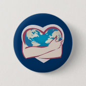 Badge Rond 5 Cm Amour Mère Terre (Devant)