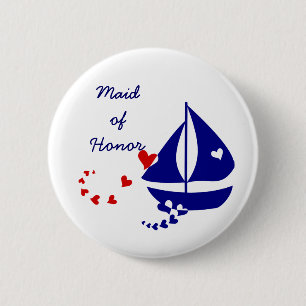 Badge Rond 5 Cm Amour nautique