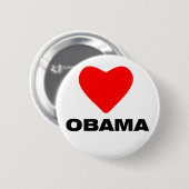 Badge Rond 5 Cm Amour Obama (Devant & derrière)