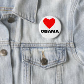 Badge Rond 5 Cm Amour Obama (En situation)