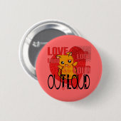 Badge Rond 5 Cm Amour par la force (Devant & derrière)