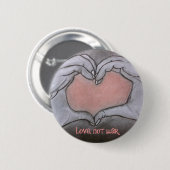 Badge Rond 5 Cm amour, pas guerre (Devant & derrière)