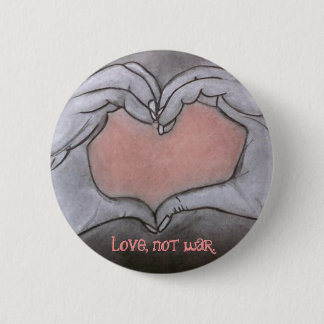 Badge Rond 5 Cm amour, pas guerre