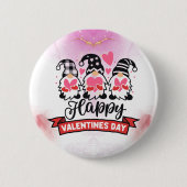 Badge Rond 5 Cm Amour radiant : Bouton Heureuse Sainte-Valentin (Devant)
