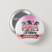 Badge Rond 5 Cm Amour radiant : Bouton Heureuse Sainte-Valentin (Devant & derrière)