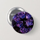 Badge Rond 5 Cm Amour romantique violet Valentine Parties scintill (Devant & derrière)