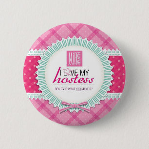 Badge Rond 5 Cm Amour rond d'I mon Pin d'hôtesse