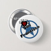 Badge Rond 5 Cm Amour San Francisco (Devant & derrière)