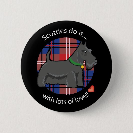 Badge Rond 5 Cm Amour Scotty (Devant)