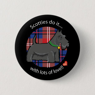 Badge Rond 5 Cm Amour Scotty