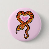 Badge Rond 5 Cm Amour serpent (Devant)