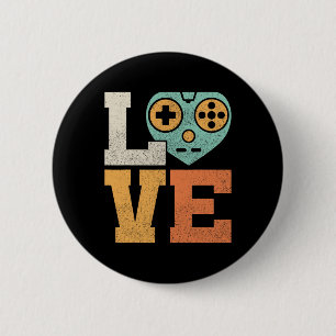 Badge Rond 5 Cm Amour tenue vidéo Vintage costume de jeu Retro Gam