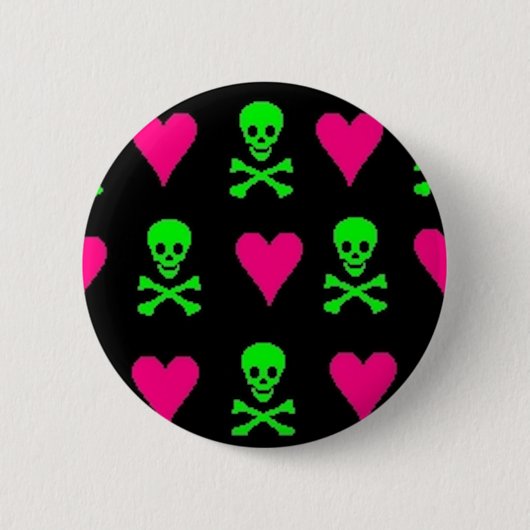 Badge Rond 5 Cm Amour toxique (Devant)