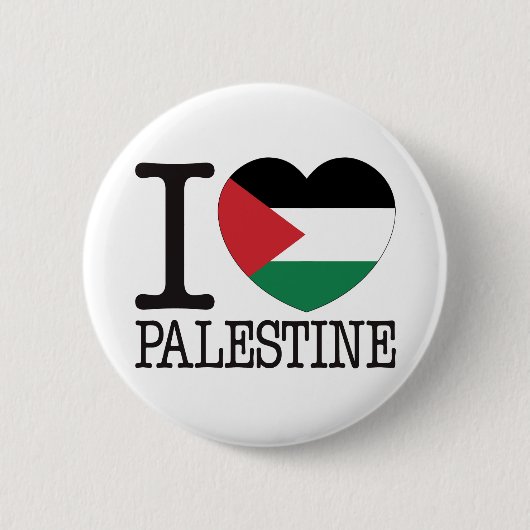 Badge Rond 5 Cm Amour v2 de la Palestine (Devant)