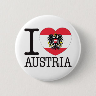 Badge Rond 5 Cm Amour v2 de l'Autriche