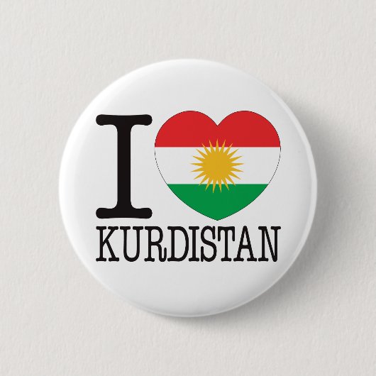 Badge Rond 5 Cm Amour v2 du Kurdistan (Devant)