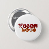 Badge Rond 5 Cm Amour végétalien (Devant & derrière)