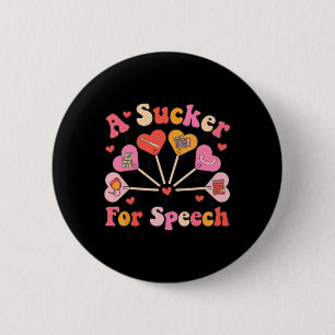 Badge Rond 5 Cm Amoureux de la parole Thérapeute de la parole Sain