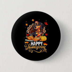 Badge Rond 5 Cm Amoureux de les chiens mignon Dachshund Turquie Jo