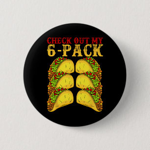 Badge Rond 5 Cm Amoureux de tacos de la gymnaste de Cinco De Mayo