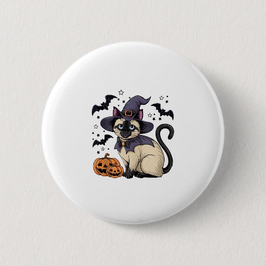 Badge Rond 5 Cm Amoureux des chats (Devant)