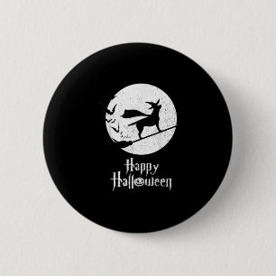 Badge Rond 5 Cm Amoureux des chiens Happy Halloween Lab sorcier