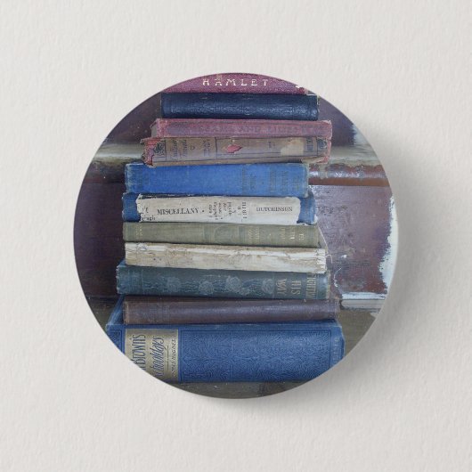Badge Rond 5 Cm amoureux des livres (Devant)
