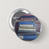 Badge Rond 5 Cm amoureux des livres (Devant & derrière)