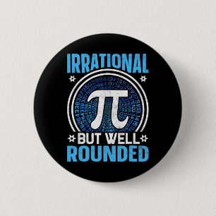 Badge Rond 5 Cm Amoureux des maths de la journée Pi Irrationnel ma