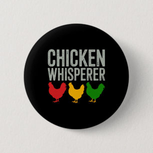 Badge Rond 5 Cm Amoureux des poules agriculteur amateur drôle d'en