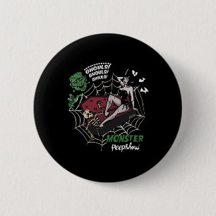 Badge Rond 5 Cm Amoureux du monstre Frankenstein Funny Monster Mon